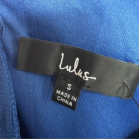 Lulu’s Rearview Mirror Royal Blue One-Shoulder Bodycon Mini Dress - Picture 5 of 6